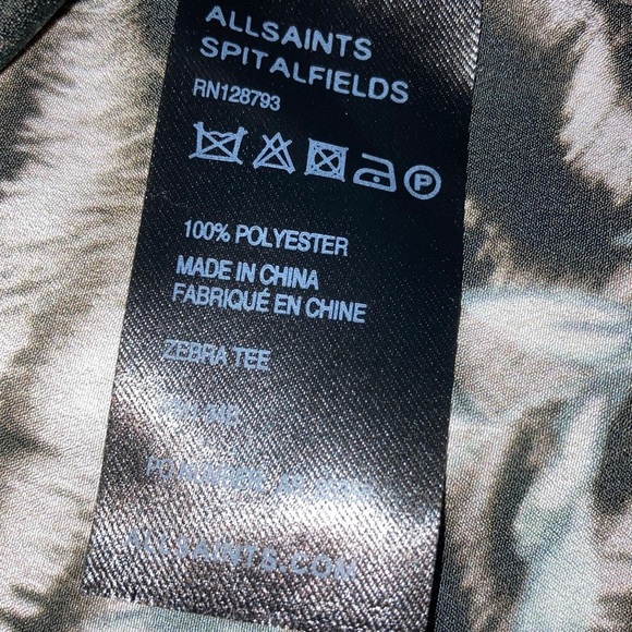 All Saints Spitalfields Zebra Top - Picture 7 of 8